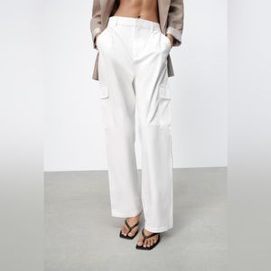 Zara wide leg cargo pants size XS
